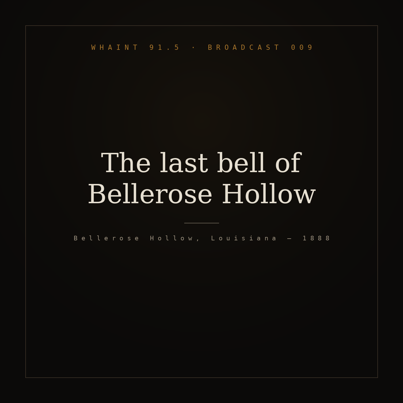 The last bell of Bellerose Hollow episode artwork