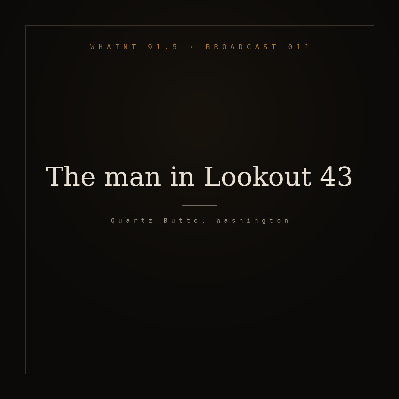 The man in Lookout 43 episode artwork