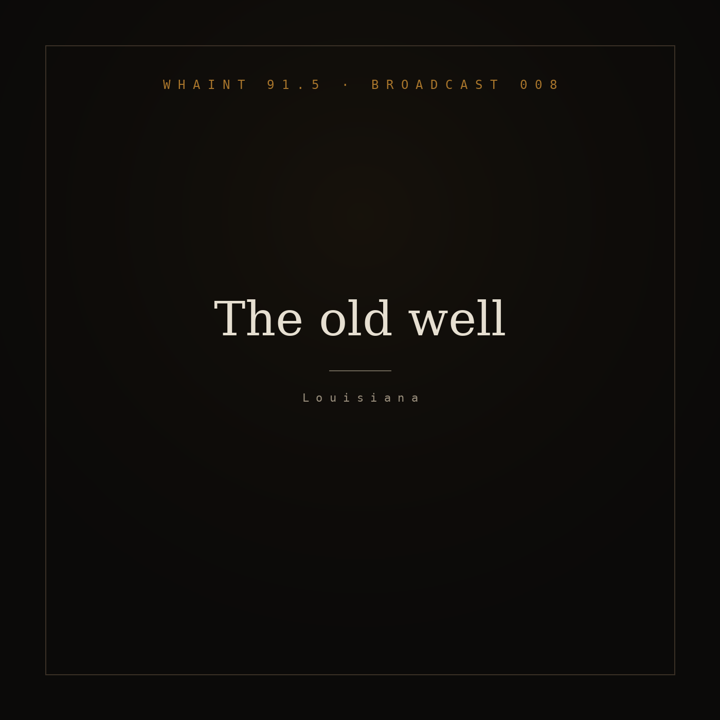 The old well episode artwork